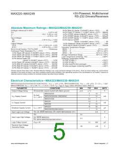 浏览型号MAX232CPE+T的Datasheet PDF文件第5页