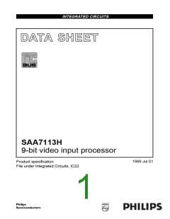 浏览型号SAA7113H/V1的Datasheet PDF文件第1页