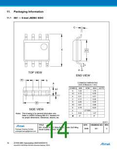 浏览型号AT93C46DN-SH-T-989的Datasheet PDF文件第14页