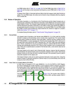 浏览型号ATMEGA48V-10MUR的Datasheet PDF文件第118页