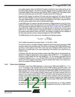 浏览型号ATMEGA48V-10MUR的Datasheet PDF文件第121页