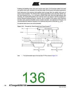 浏览型号ATMEGA88-20AU的Datasheet PDF文件第136页