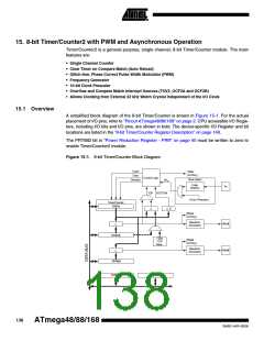 浏览型号ATMEGA88-20AU的Datasheet PDF文件第138页