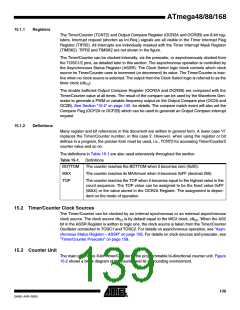 浏览型号ATMEGA88-20AU的Datasheet PDF文件第139页