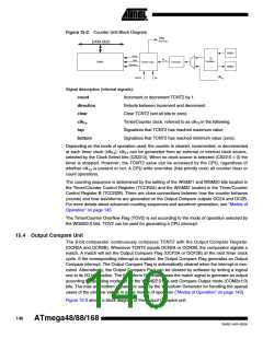浏览型号ATMEGA88-20AU的Datasheet PDF文件第140页