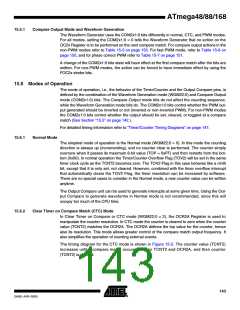 浏览型号ATMEGA88-20AU的Datasheet PDF文件第143页