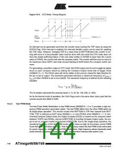 浏览型号ATMEGA88-20AU的Datasheet PDF文件第144页