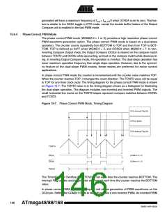 浏览型号ATMEGA88-20AU的Datasheet PDF文件第146页