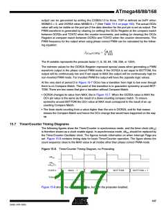 浏览型号ATMEGA88-20AU的Datasheet PDF文件第147页