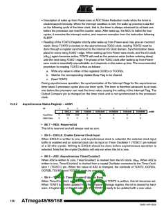 浏览型号ATMEGA88-20AU的Datasheet PDF文件第156页
