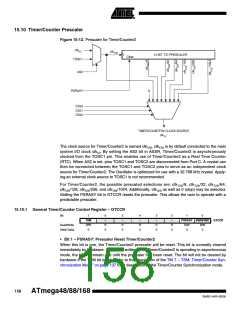 浏览型号ATMEGA88-20AU的Datasheet PDF文件第158页
