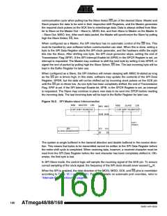 浏览型号ATMEGA88-20AU的Datasheet PDF文件第160页