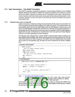 浏览型号ATMEGA88-20AU的Datasheet PDF文件第176页