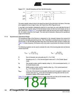 浏览型号ATMEGA88-20AU的Datasheet PDF文件第184页