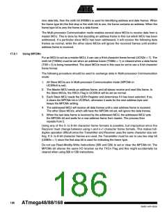浏览型号ATMEGA88-20AU的Datasheet PDF文件第186页