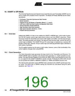 浏览型号ATMEGA88-20AU的Datasheet PDF文件第196页