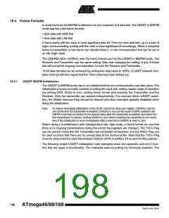 浏览型号ATMEGA88-20AU的Datasheet PDF文件第198页