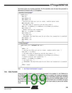 浏览型号ATMEGA88-20AU的Datasheet PDF文件第199页