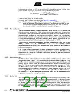 浏览型号ATMEGA88-20AU的Datasheet PDF文件第212页