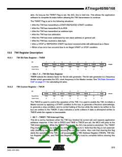 浏览型号ATMEGA88-20AU的Datasheet PDF文件第213页