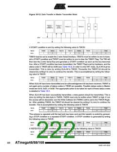 浏览型号ATMEGA88-20AU的Datasheet PDF文件第222页