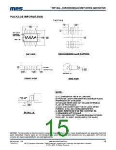 浏览型号MP1494DJ-LF-Z的Datasheet PDF文件第15页