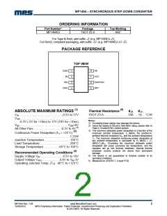 浏览型号MP1494DJ-LF-Z的Datasheet PDF文件第2页