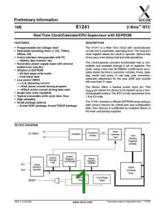 浏览型号X1241V8I的Datasheet PDF文件第1页