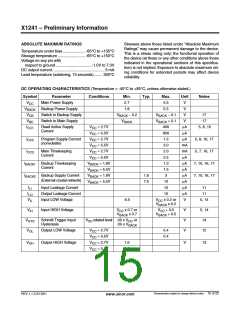 浏览型号X1241V8I的Datasheet PDF文件第15页