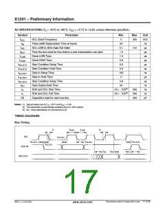浏览型号X1241V8I的Datasheet PDF文件第17页
