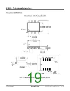 浏览型号X1241V8I的Datasheet PDF文件第19页