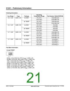 浏览型号X1241V8I的Datasheet PDF文件第21页