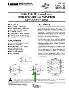 浏览型号OPA336NA/3K的Datasheet PDF文件第1页