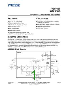 浏览型号VSC7961YF-1的Datasheet PDF文件第1页