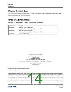 浏览型号VSC7961YF-1的Datasheet PDF文件第14页