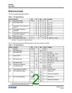 浏览型号VSC7961YF-1的Datasheet PDF文件第2页