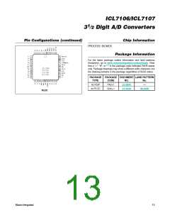 浏览型号ICL7107CQH+TD的Datasheet PDF文件第13页