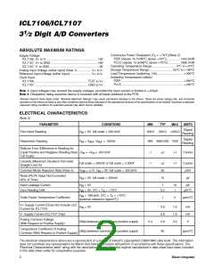 浏览型号ICL7107CQH+TD的Datasheet PDF文件第2页