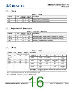 浏览型号RTL8169S-32的Datasheet PDF文件第16页