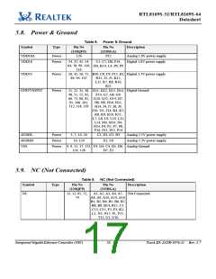 浏览型号RTL8169S-32的Datasheet PDF文件第17页