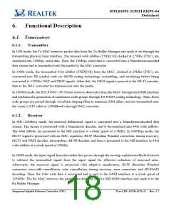 浏览型号RTL8169S-32的Datasheet PDF文件第18页