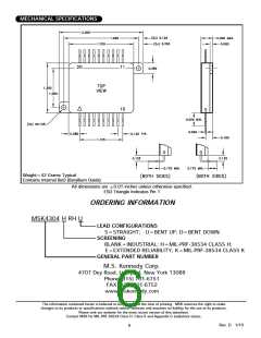 浏览型号MSK4304ERHU的Datasheet PDF文件第6页
