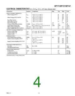 浏览型号OP727ARUZ的Datasheet PDF文件第4页