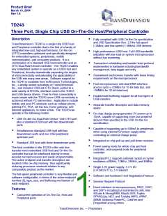 浏览型号TDOTG243-R00C的Datasheet PDF文件第1页