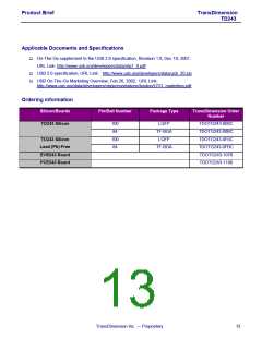 浏览型号TDOTG243-R00C的Datasheet PDF文件第13页