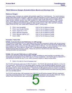 浏览型号TDOTG243-R00C的Datasheet PDF文件第5页