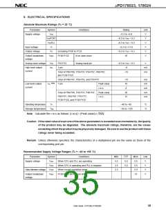 浏览型号UPD178023GC-XXX-8BT的Datasheet PDF文件第35页