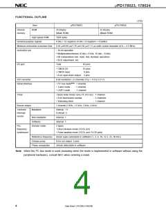 浏览型号UPD178023GC-XXX-8BT的Datasheet PDF文件第4页