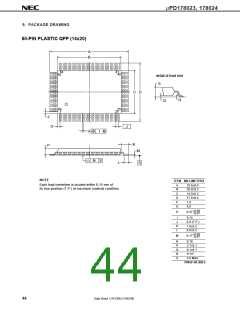 浏览型号UPD178023GC-XXX-8BT的Datasheet PDF文件第44页