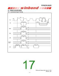浏览型号W9825G6KH-6的Datasheet PDF文件第17页